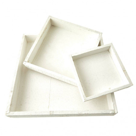 BANDEJA MADERA BLANCO