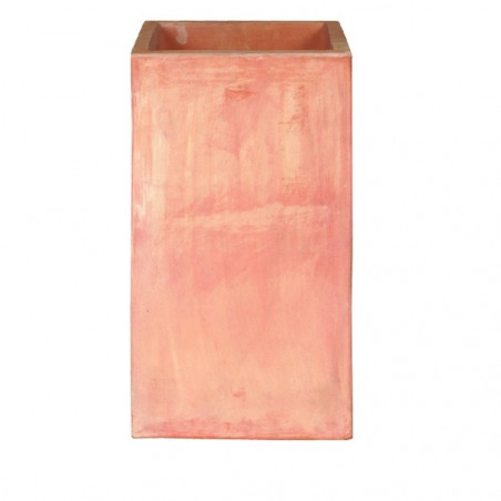 MACETA CUBO ALTO DELTA TERRACOTA