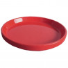 PLATO BARRO ESMALTADO EN ROJO