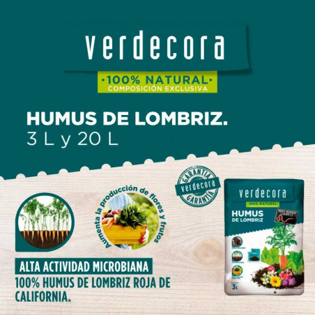 HUMUS DE LOMBRIZ VERDECORA