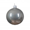 SET 6 BOLAS CRISTAL 8CM GRIS PLATA