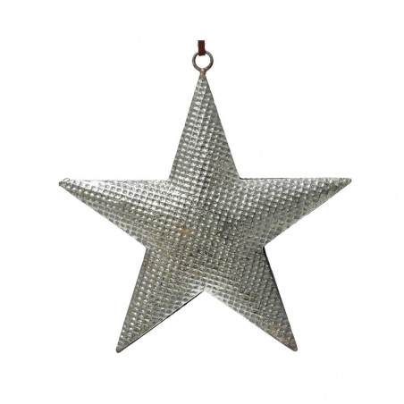 ESTRELLA METAL PLATEADA COLGANTE