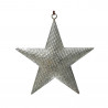 ESTRELLA METAL PLATEADA COLGANTE