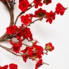 CORONA NAVIDAD ALMENDRO ARTIFICIAL ROJO