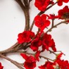 CORONA NAVIDAD ALMENDRO ARTIFICIAL ROJO
