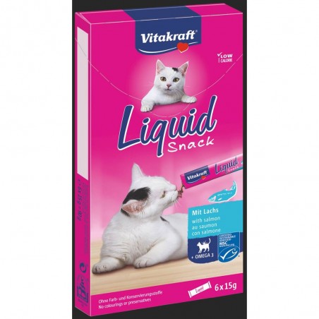 SNACK LIQUIDO DE SALMÓN VITAKRAFT 6 UDS.