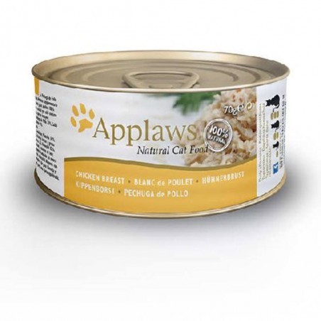 APPLAWS PECHUGA DE POLLO GATO 70GR LATA