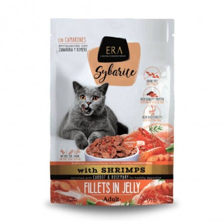 GATO ADULTO FILETES GAMBAS ZANAHORIA Y ROMERO 85 GRAMOS