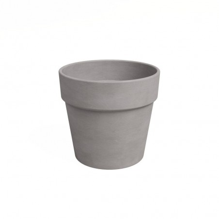 MACETA ANCHA BARRO ANTRACITA