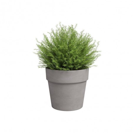 MACETA ANCHA BARRO ANTRACITA