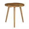 MESA AUXILIAR DE MADERA RECICLADA MARRÓN