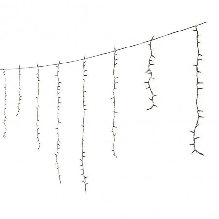 CORTINA CARÁMBANOS 256 LED BLANCO CÁLIDO