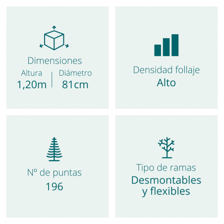 ABETO TUSCAN ARTIFICIAL NAVIDAD