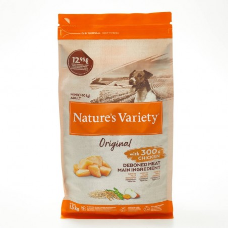 PIENSO PERRO NATURE'S VARIETY ADULTO MINI POLLO