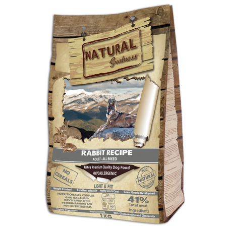 PIENSO PERRO NATURAL GREATNESS LIGHT CONEJO