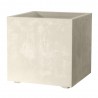 MACETA CUBO MILLENNIUM BLANCO PERLA RESERVA DE AGUA