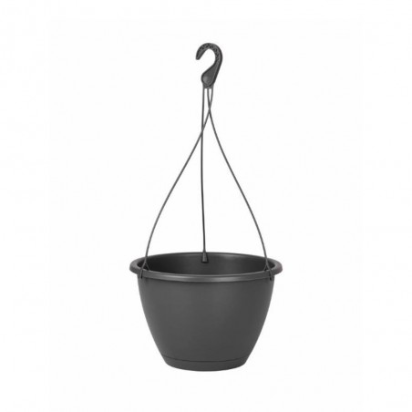 MACETA ALGARVE CON COLGADOR ANTRACITA