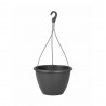 MACETA ALGARVE CON COLGADOR ANTRACITA