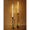 CANDELABRO TROMPETA ORO