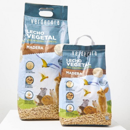 LECHO PARA PAJAROS Y ROEDORES MADERA VERDECORA