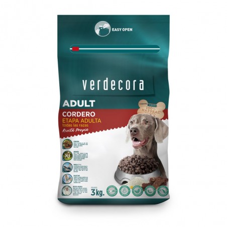 PIENSO PERRO ADULTO CORDERO VERDECORA