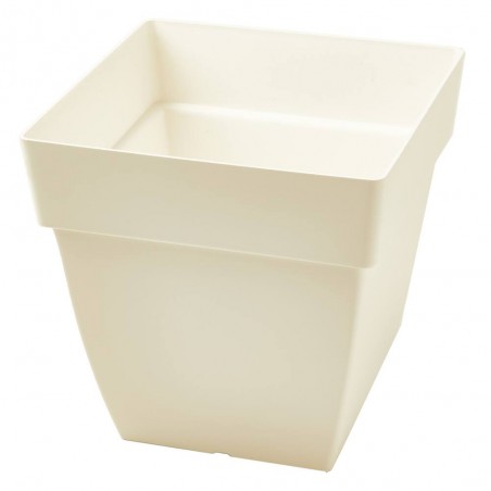 MACETA CUADRADA CAPRI BLANCO