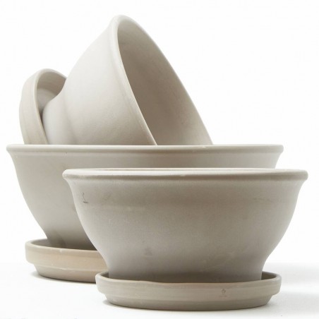 MACETA BOWL BARRO ANTRACITA