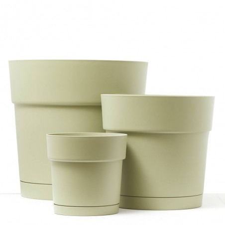 MACETA CAPRI CILINDRO VERDE