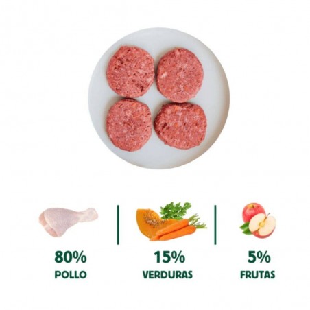 MENÚ BARF COMPLETO POLLO PERRO WILD BALANCE