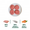 Menú barf boquerón, sardina y pavo para perro wild balance