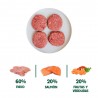 MENÚ BARF SALMÓN Y PAVO PERRO WILD BALANCE