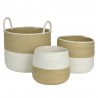 CESTA BLANCO Y BEIGE