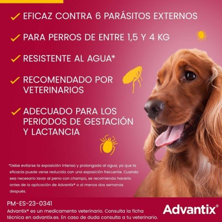 1-4KG PIPETA ADVANTIX PARA PERROS