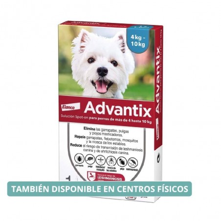 4-10KG PIPETA ADVANTIX PARA PERROS