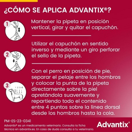 4-10KG PIPETA ADVANTIX PARA PERROS