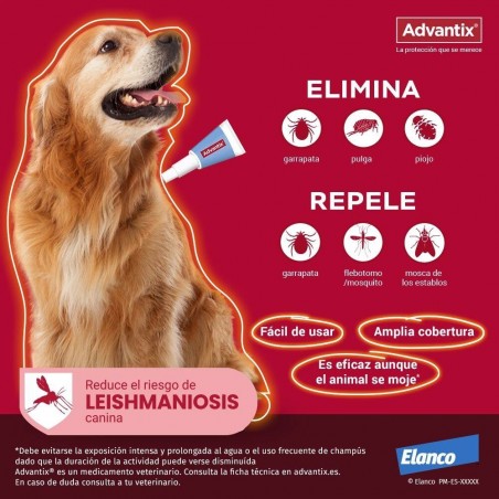 10-25KG PIPETA ADVANTIX PARA PERROS
