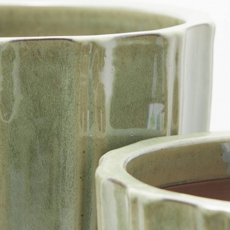 MACETA VASO ELEGANCIA VERDE