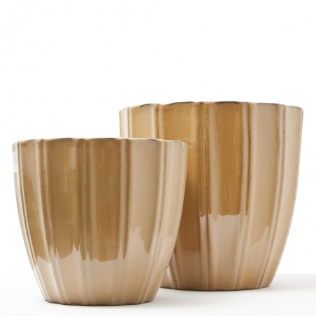 MACETA VASO ELEGANCIA AMBAR 