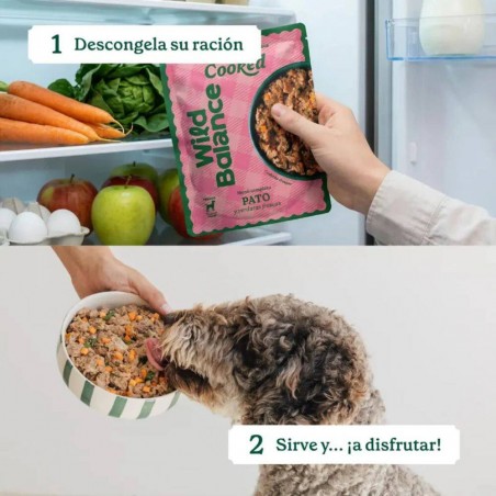 COMIDA COCINADA DE PATO PARA PERROS WILD BALANCE