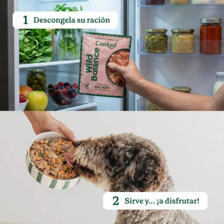COMIDA COCINADA DE SALMÓN PARA PERROS WILD BALANCE