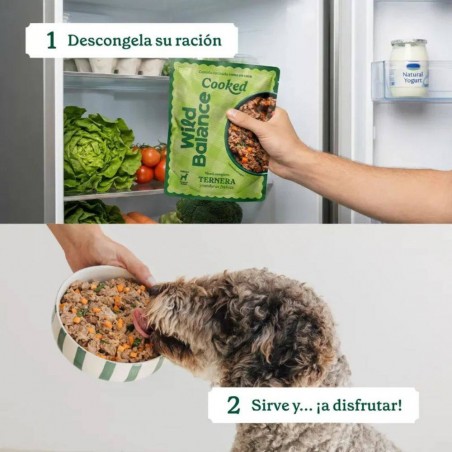 COMIDA COCINADA DE TERNERA PARA PERROS WILD BALANCE