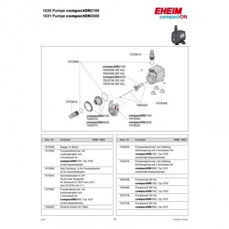 EHEIM COMPACT ON BOMBA COMPACTA DE AGUA