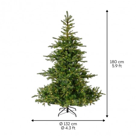 ABETO GRANDIS ARTIFICIAL CON MICROLED NAVIDAD