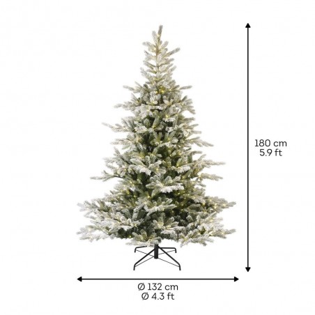 ABETO GRANDIS NEVADO + MICROLED ARTIFICIAL NAVIDAD