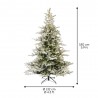 ABETO GRANDIS NEVADO + MICROLED ARTIFICIAL NAVIDAD