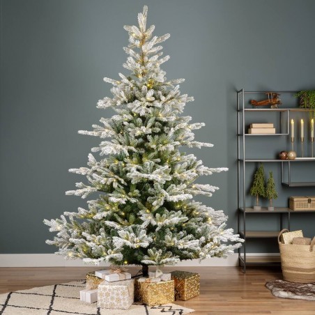 ABETO GRANDIS NEVADO + MICROLED ARTIFICIAL NAVIDAD