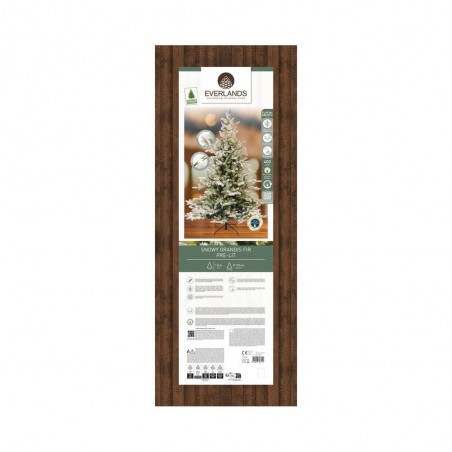 ABETO GRANDIS NEVADO + MICROLED ARTIFICIAL NAVIDAD