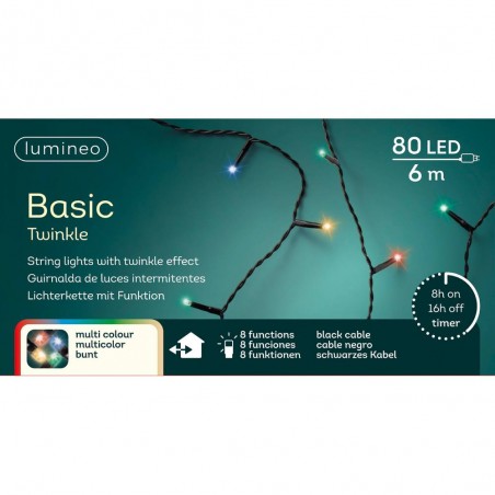 GUIRNALDA MULTICOLOR BASIC LED NAVIDAD
