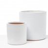 MACETA CILINDRO ORIENT GLAZED BLANCO