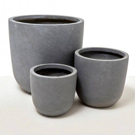 MACETA BOL GYPSE GRIS